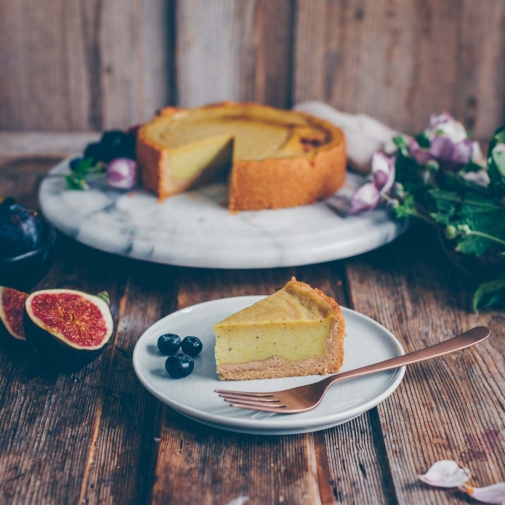 Der perfekte vegane Käsekuchen - mit Seidentofu ...