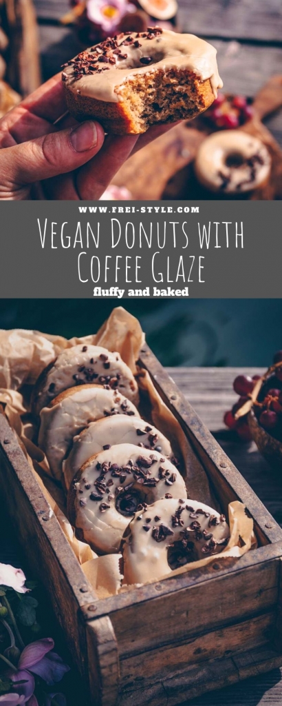 Vegan donuts with coffee glaze * Freistyle by Verena Frei